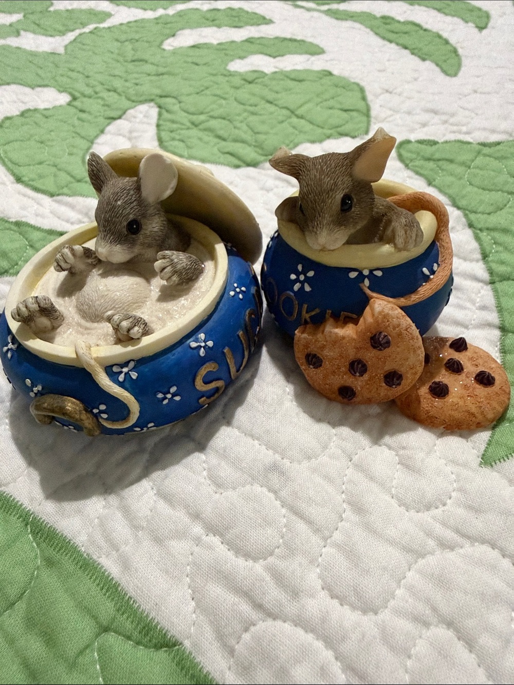 Charming Tails “You Couldn’t Be Sweeter “ & “Hi Cookie” mice figurines